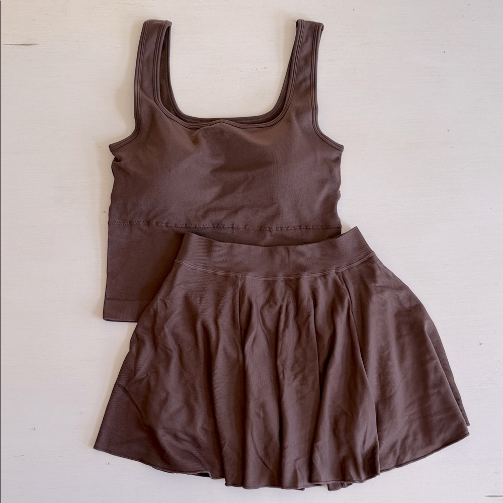 OQQ Women’s 2 Piece Mini Skirt Set NEW sz Small
